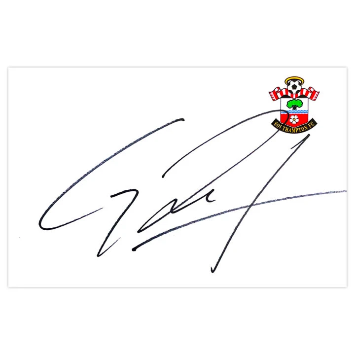Signed Gaston Ramírez White Card - Southampton Autograph