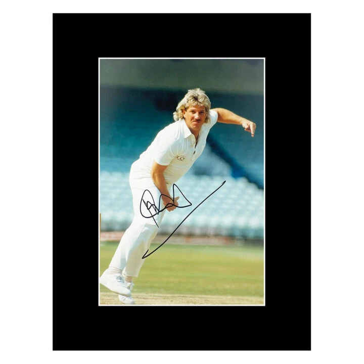 Signed Ian Botham Photo Display 16x12 - Ashes Cricket Icon