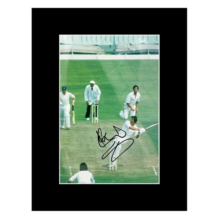 Signed Ian Botham Photo Display 16x12 - England Cricket Icon
