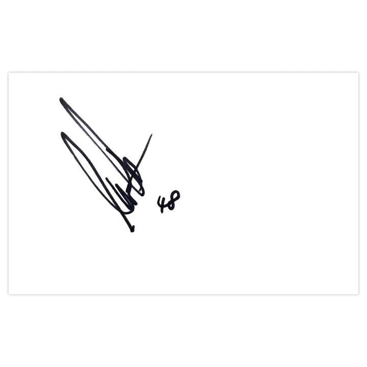 Signed Ian Lawlor White Card - Doncaster Rovers Autograph