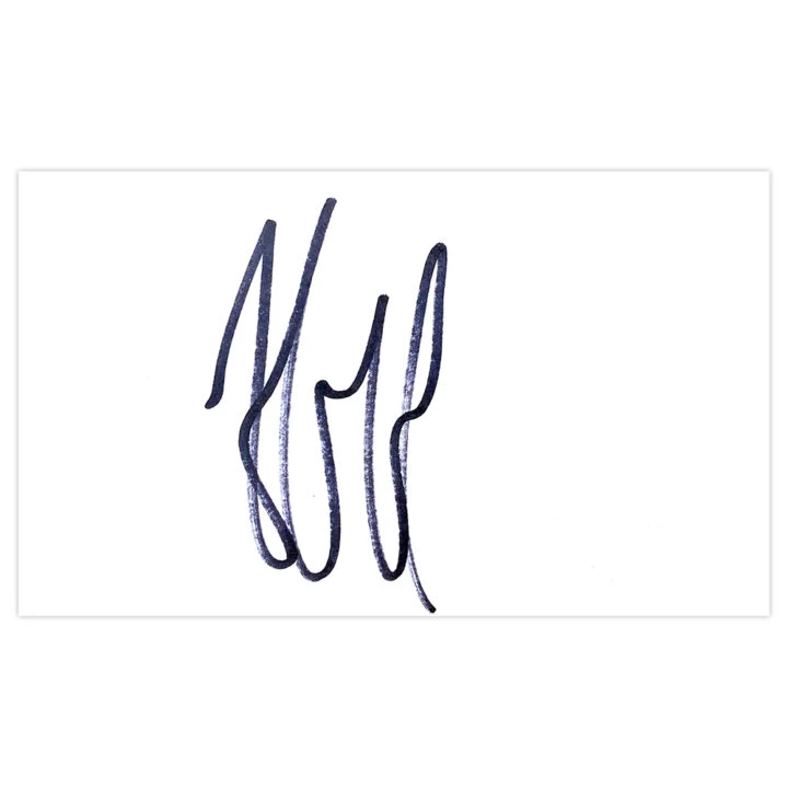 Signed Jakob Haugaard White Card - Stoke City Autograph