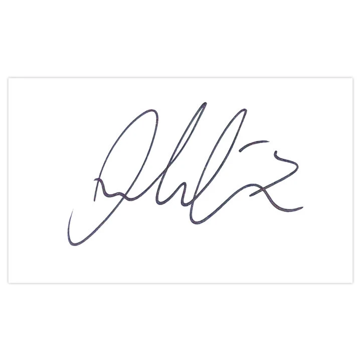 Signed James Craigen White Card - Partick Thistle Autograph