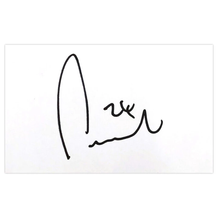 Signed James Perch White Card - Newcastle United Autograph