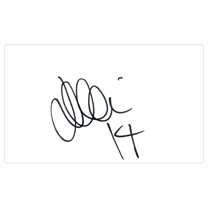 Signed James Wesolowski White Card - Oldham Athletic Autograph