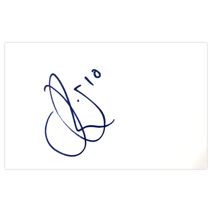 Signed Jay O'Shea White Card - Chesterfield Autograph
