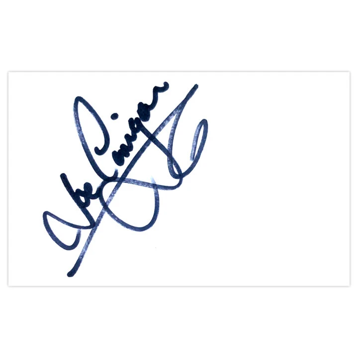 Signed Joe Corrigan White Card - Manchester City Icon Autograph