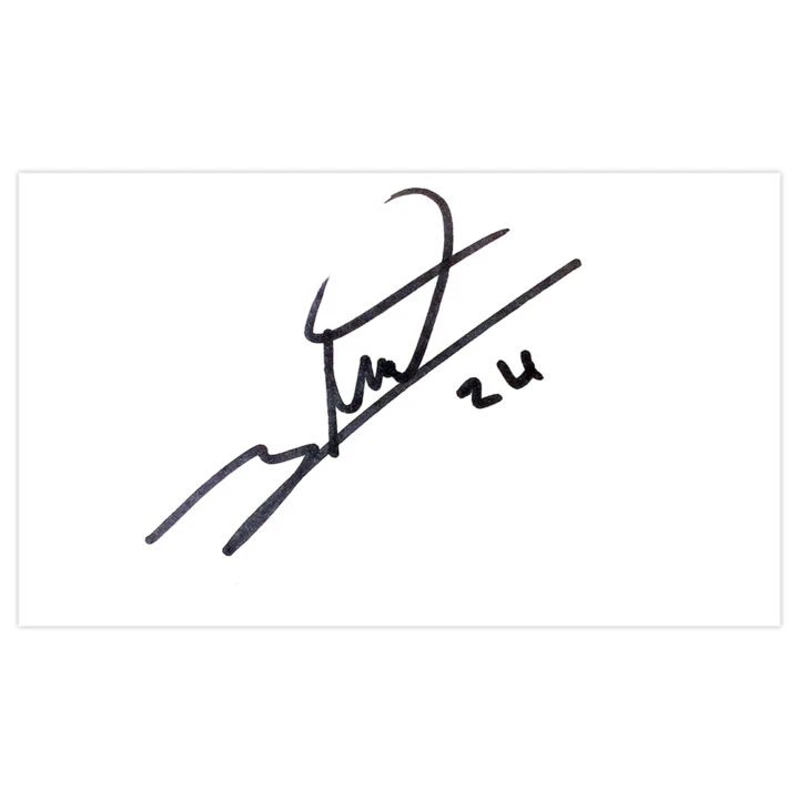 Signed Joe Nuttall White Card - Oldham Athletic Autograph