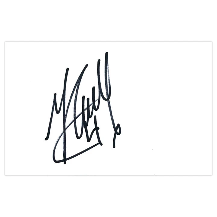 Signed Joey Guojonsson White Card - Bunrley Autograph