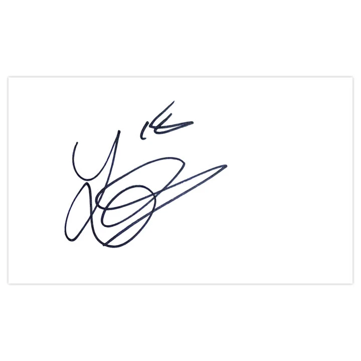 Signed John O'Sullivan White Card - Morecambe Autograph
