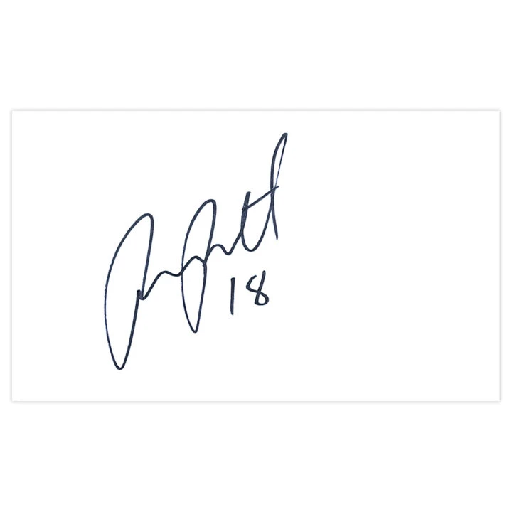 Signed Josh Pritchard White Card - Gillingham Autograph