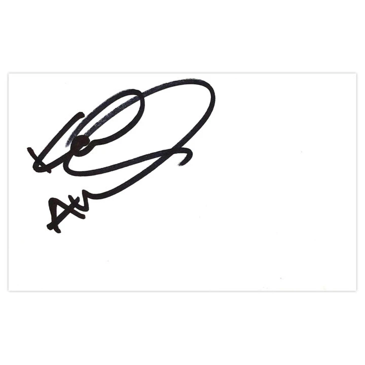 Signed Keith Andrews White Card - Wolves Autograph