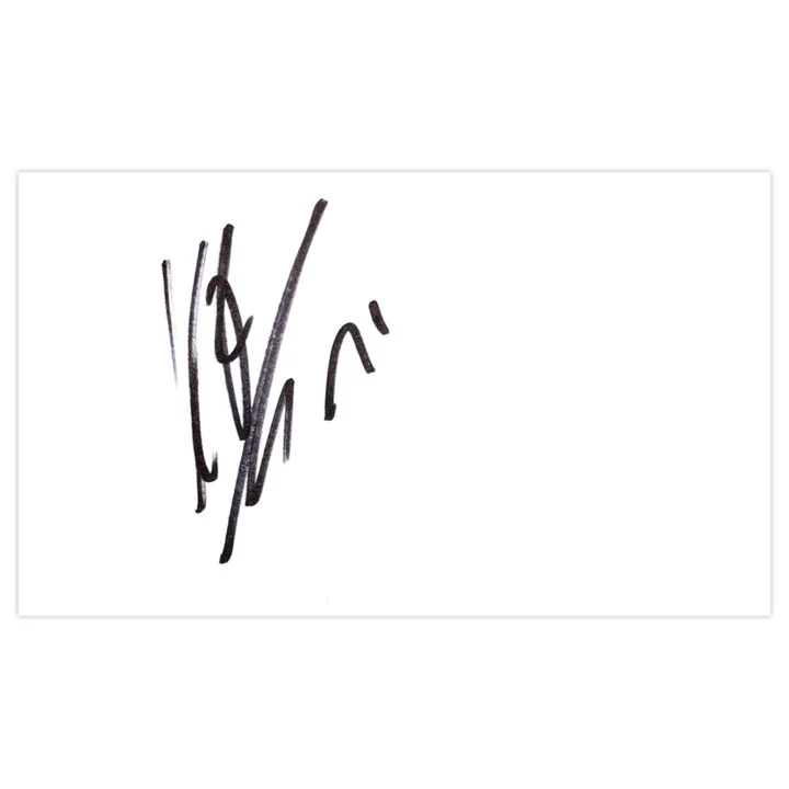 Signed Kelle Roos White Card - Derby County Autograph