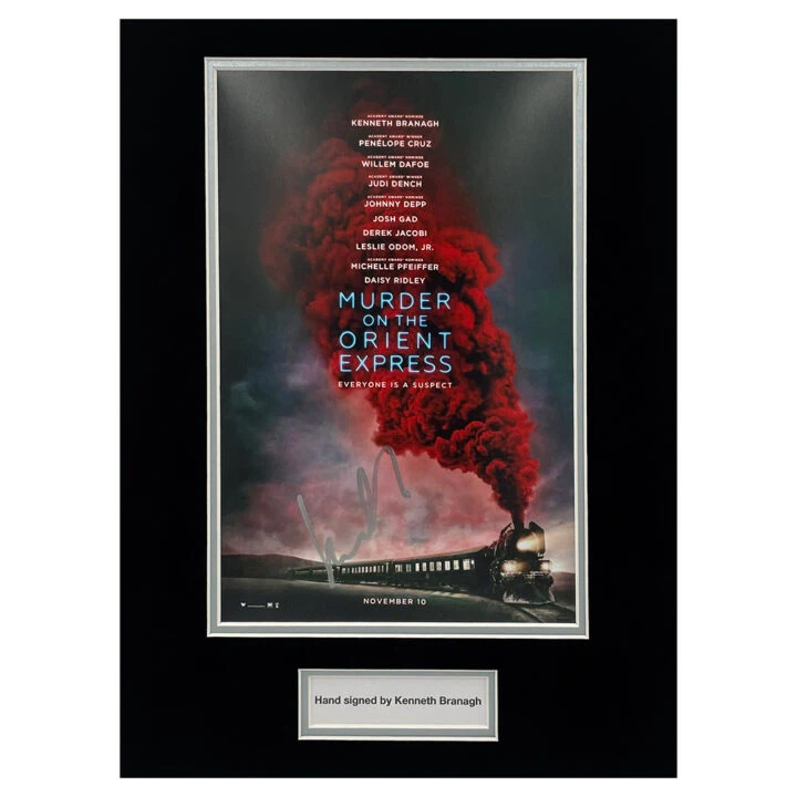 Signed Kenneth Branagh Photo Display - 16x12 Film Icon