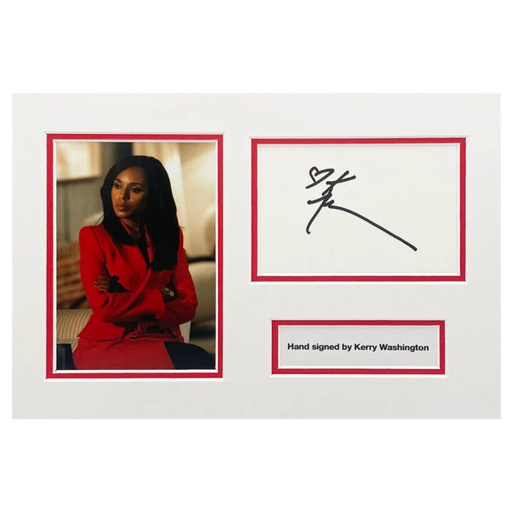 Signed Kerry Washington Photo Display - 12x8 Film Icon