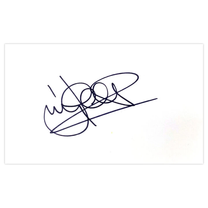 Signed Kevin Gallacher White Card - Coventry City Autograph
