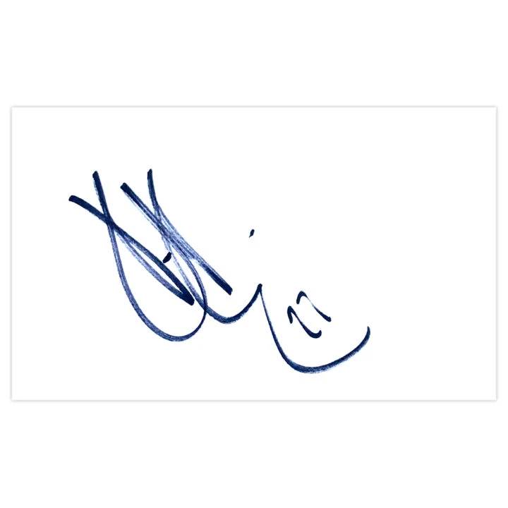 Signed Kevin Kuranyi White Card - Schalke 04 Autograph