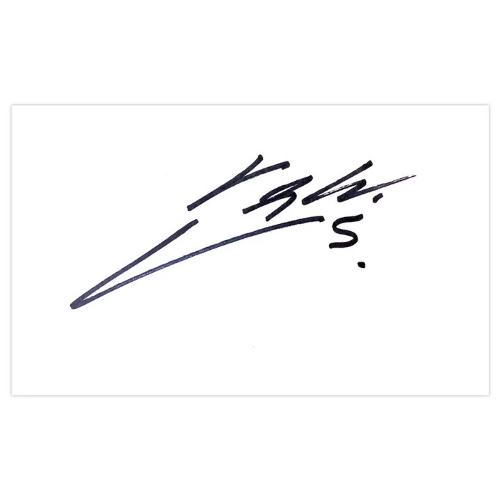 Signed Kevin Wimmer White Card - Stoke City Icon Autograph