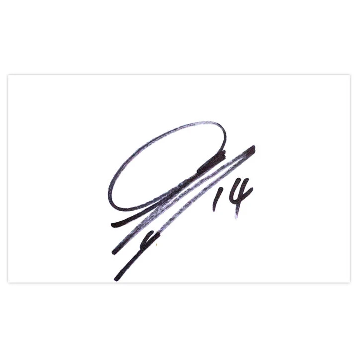 Signed Lee Chung-yong White Card - Bolton Wanderers Autograph