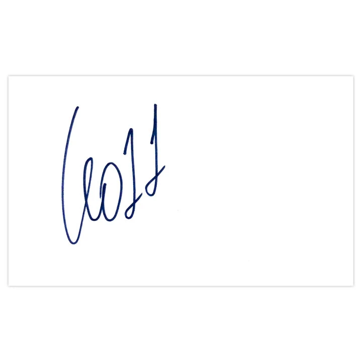 Signed Leo Baptistao White Card - Espanyol Icon