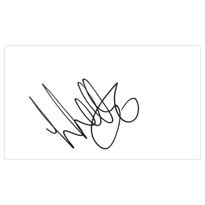 Signed Leon Legge White Card - Cambridge United Autograph