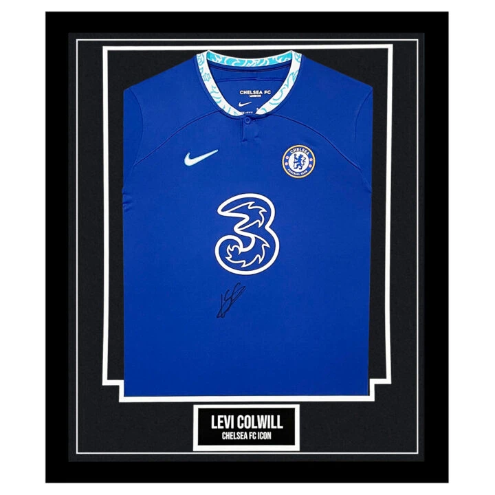 Signed Levi Colwill Framed Shirt - Chelsea FC Icon