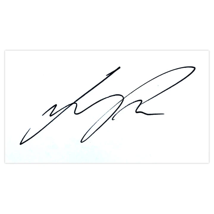 Signed Lewis Price White Card - Ipswich Town FC Autograph