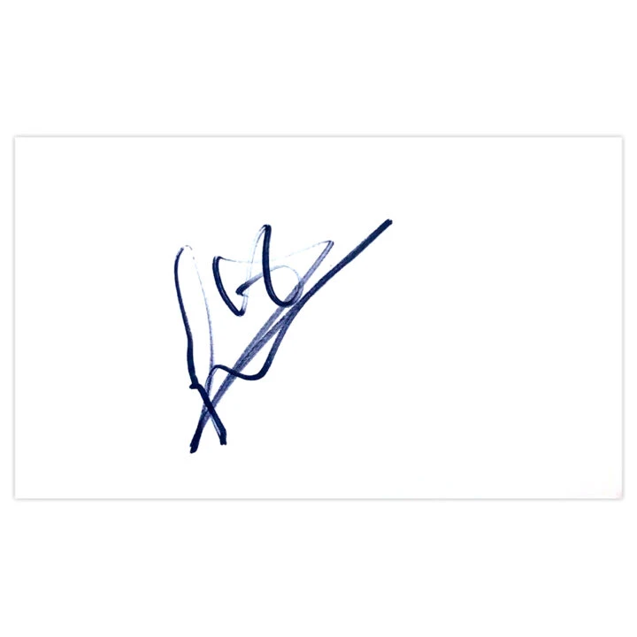 Signed Liam Moore White Card - Leicester City Autograph