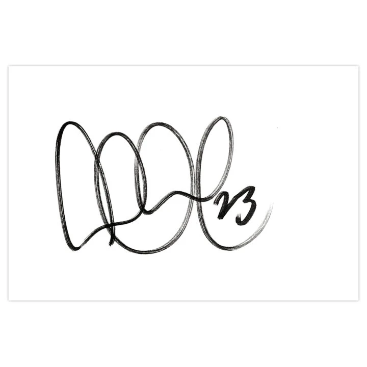 Signed Lucas Neill White Card - Millwall Autograph