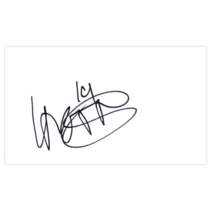 Signed Luke Norris White Card - Stevenage Autograph