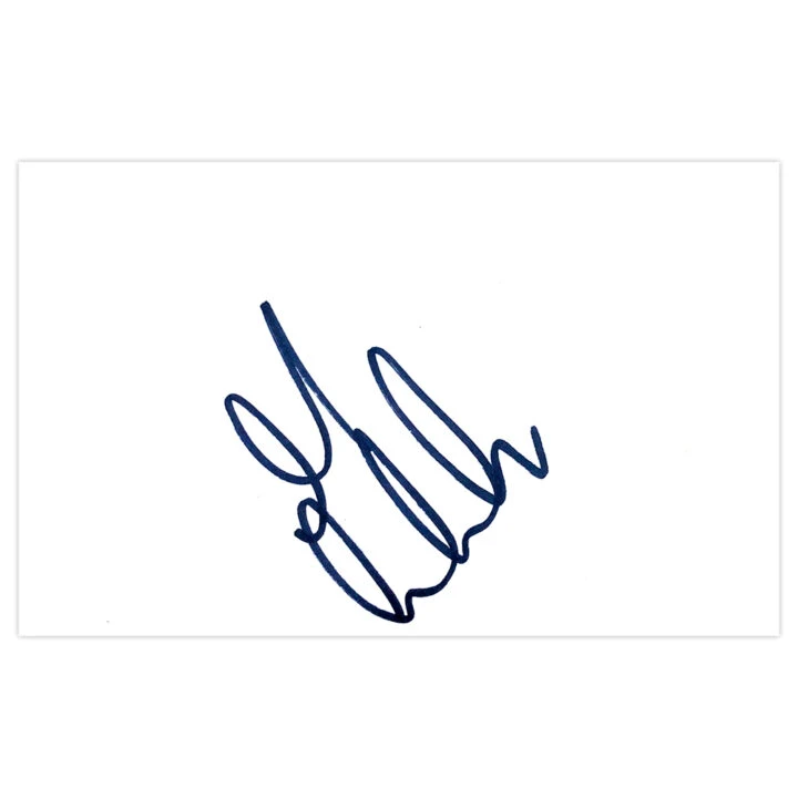 Signed Marc Wilson White Card - Stoke City Autograph