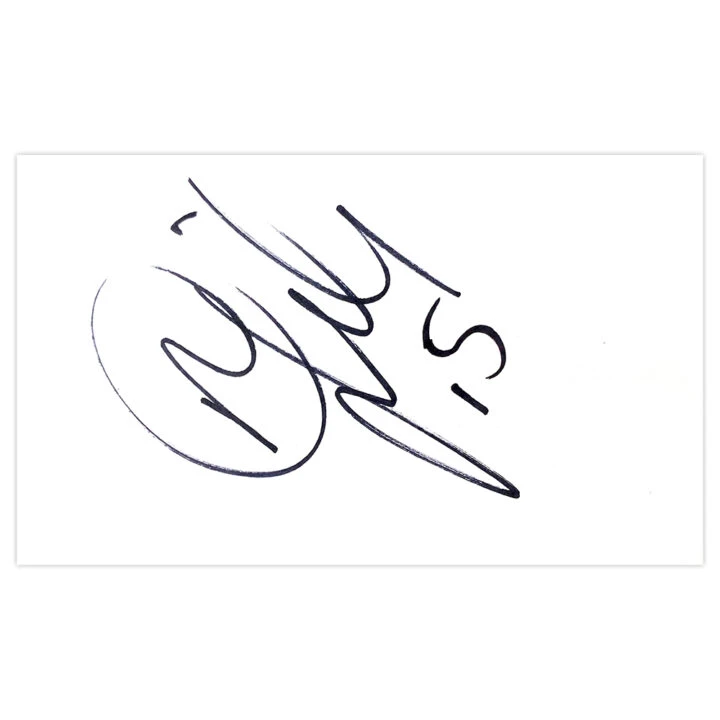 Signed Marco van Ginkel White Card - Stoke City Autograph