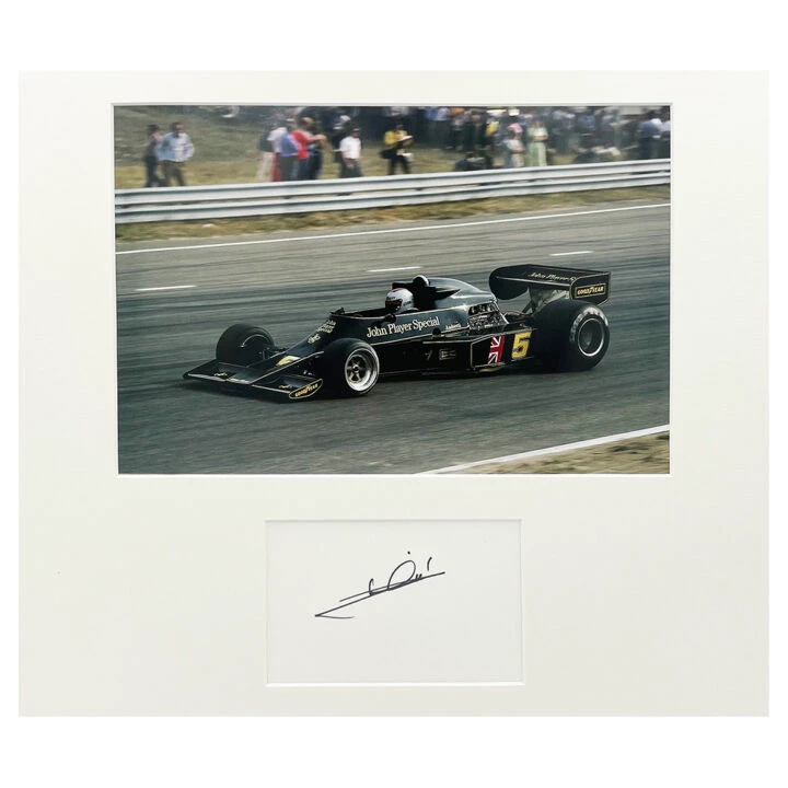 Signed Mario Andretti Photo Display - 16x12 Formula One Autograph