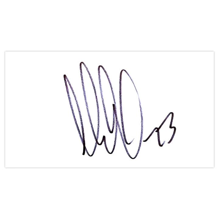 Signed Martin Olsson White Card - Blackburn Rovers Icon