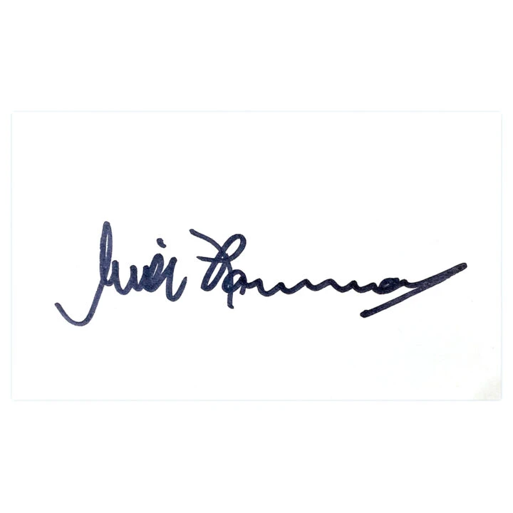Signed Mick Channon White Card - Southampton Autograph