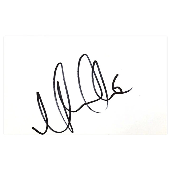 Signed Mike Williamson White Card - Newcastle United Icon Autograph