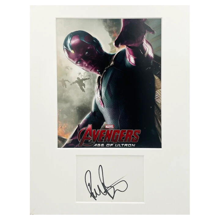 Signed Paul Bettany Photo Display - 16x12 Avengers Age Of Ultron