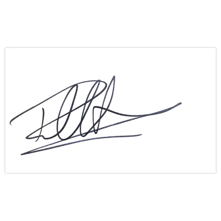 Signed Paul Heald White Card - Leyton Orient Autograph