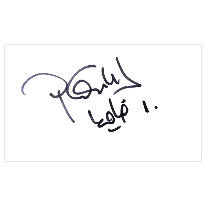 Signed Pedro Contreras White Card - Real Madrid Autograph