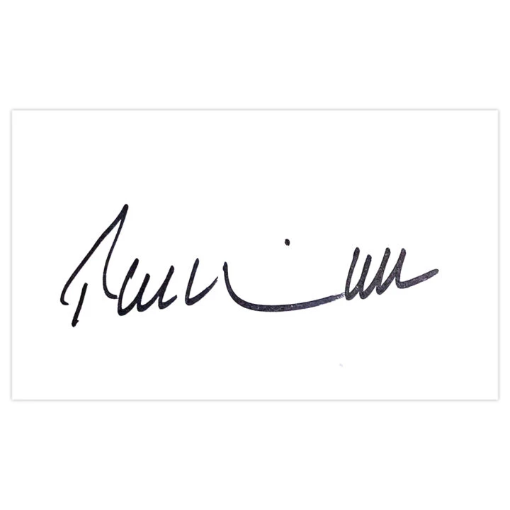 Signed Phil Tufnell White Card - England Cricket Autograph