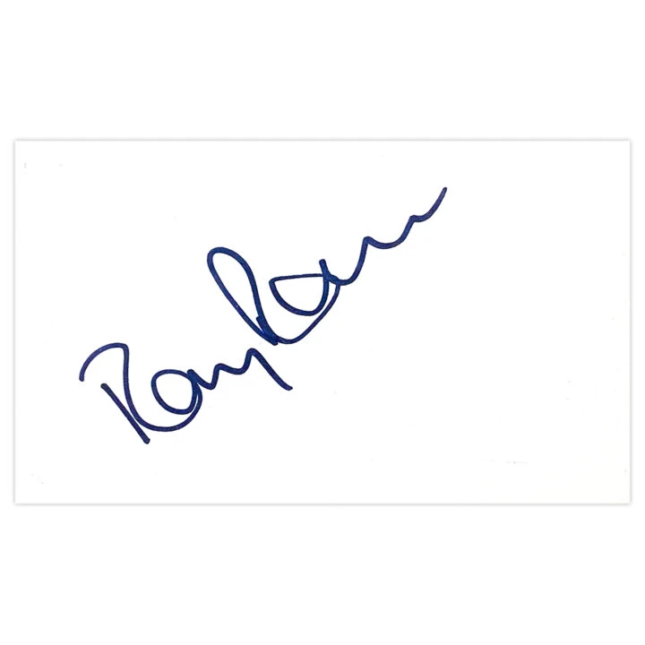 Signed Ray Ranson White Card - Birmingham City Icon Autograph