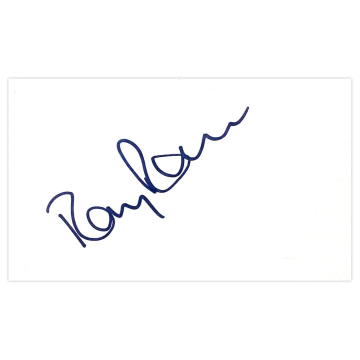 Signed Ray Ranson White Card - Newcastle United Autograph