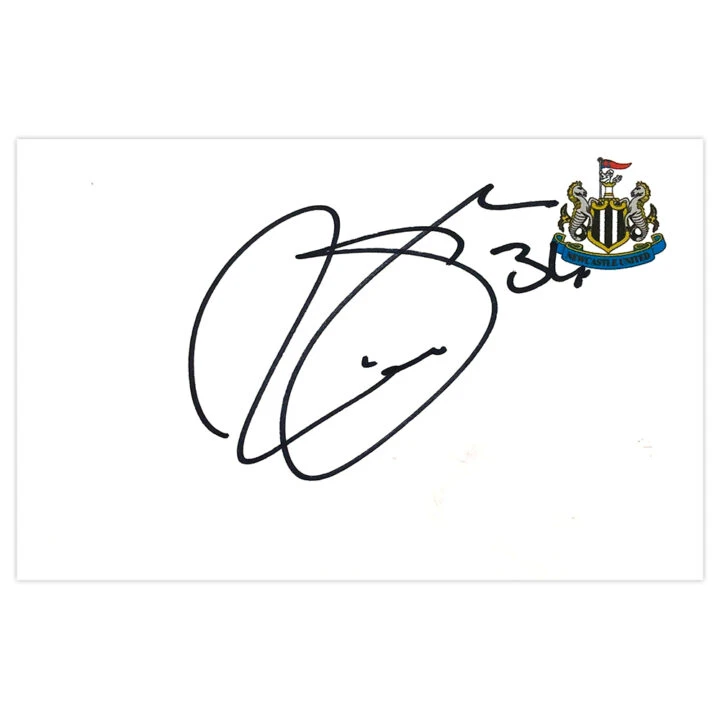 Signed Remie Streete White Card - Newcastle United Autograph