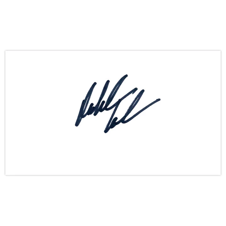 Signed Robert Karlsson White Card - Golf Autograph