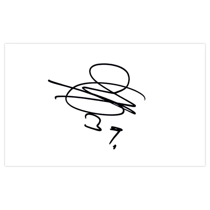 Signed Rudy Gestede White Card - Aston Villa Autograph