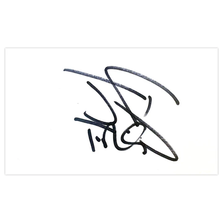 Signed Sebastien Frey White Card - Parma Autograph