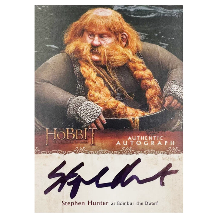 Signed Stephen Hunter Trading Card - The Hobbit Autograph