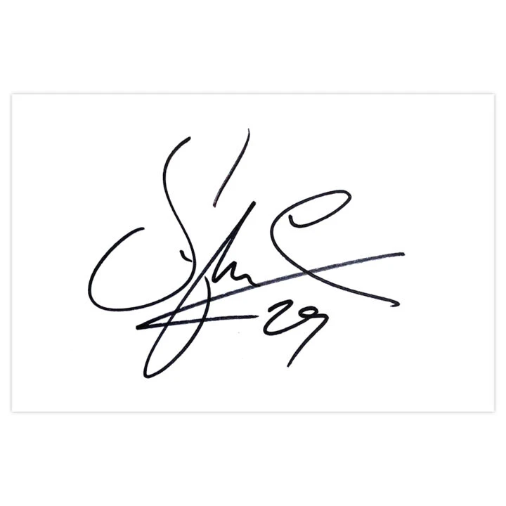 Signed Stephen Quinn White Card - Sheffield United Autograph