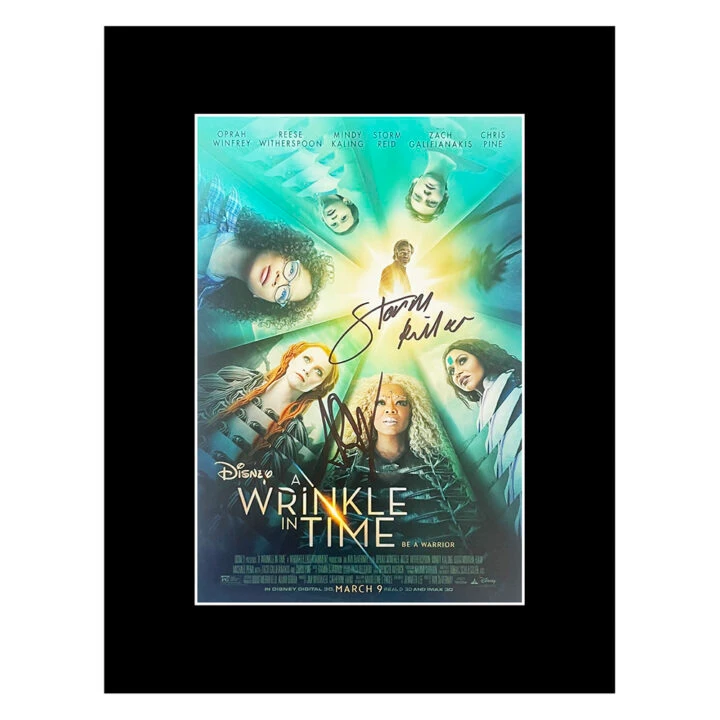 Signed Storm Reid & Ava DuVernay Photo Display - 16x12 A Wrinkle In Time Icons