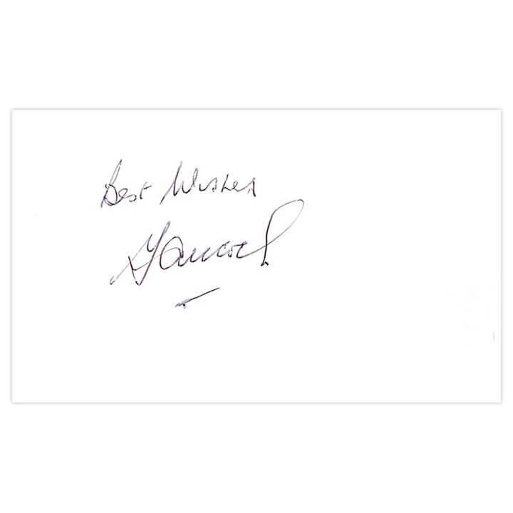 Signed Terry Allcock White Card - Norwich City Autograph