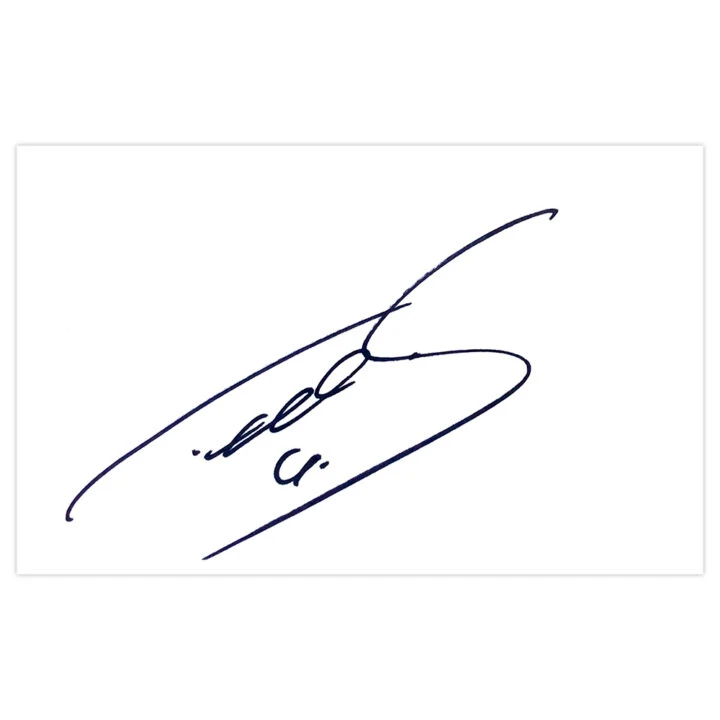 Signed Thomas Rogne White Card - Celtic Autograph